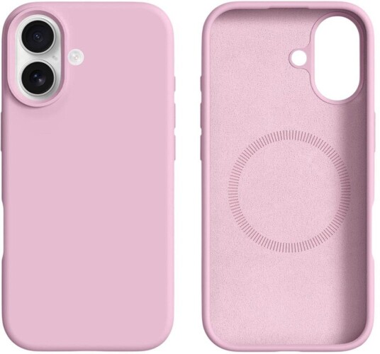 EIDERWOOD iPhone 17 2-i-1 Silikonog Hard Plast Deksel – MagSafe-kompatibelt – Rosa