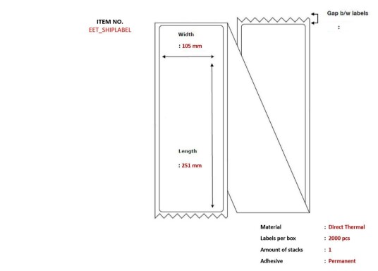 CAPTURE Post label 105 x 251mm CAPTURE Post label 105 x 251mm