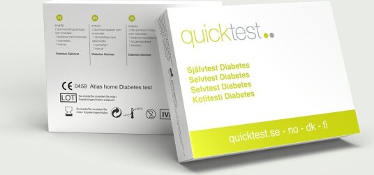 Quicktest Sverige Diabetestest 2 pakning