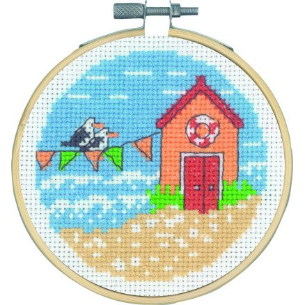 Permin Broderisett Vimpler Måker Ø10cm