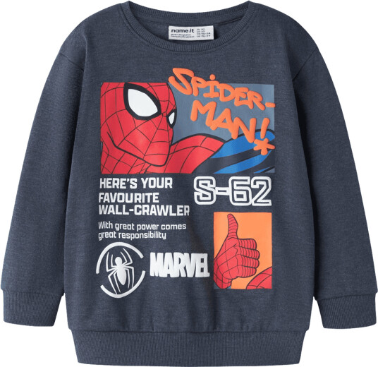 Name It Nmmactor Spiderman sweatshirt Ombre Blue (116) 116