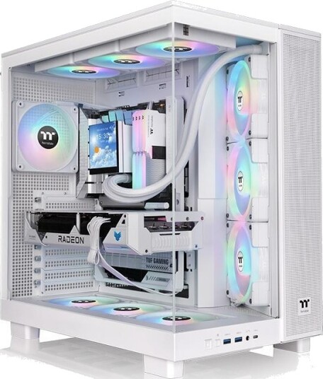 Thermaltake View 380 XL TG ARGB Gaming Kabinett Hvit Midi Tower Thermaltake View 380 XL TG ARGB Gaming Kabinett Hvit Midi Tower