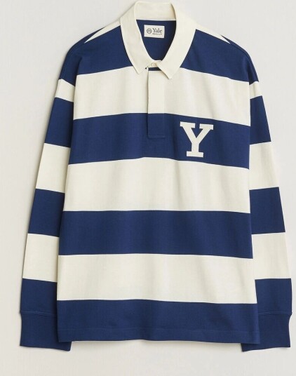 Gant YALE Striped Heavy Rugger Rich Navy
