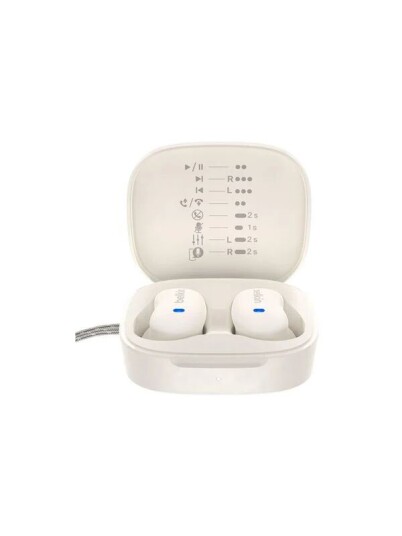 Belkin Soundform Anywhere - True Wireless-Hodetelefoner Med Mikrofon - Semi-In-Ear - Bluetooth - Sand