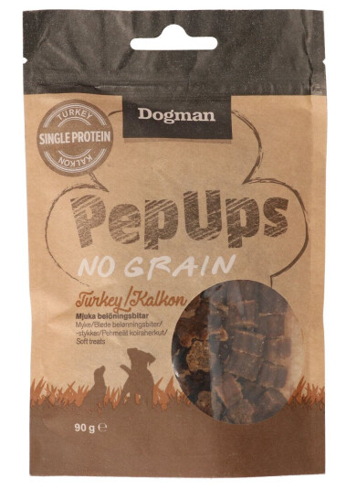 Dogman Pep Ups No Grain Kalkon