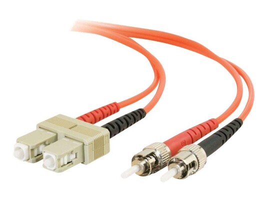 C2G SC-ST 50/125 OM2 Duplex Multimode PVC Fiber Optic Cable (LSZH) - nettverkskabel - 3 m - oransje