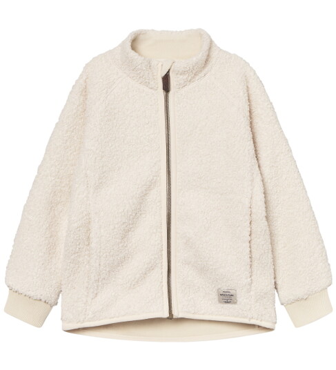 MINI A TURE Matcedric Teddyfleece Jacket. Grs - Cream - 92