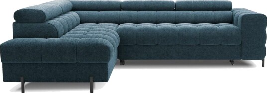 Hjørnesofa Eltap Ferucce 276x200x93 cm Amore 40 Mørk Blå Venstre