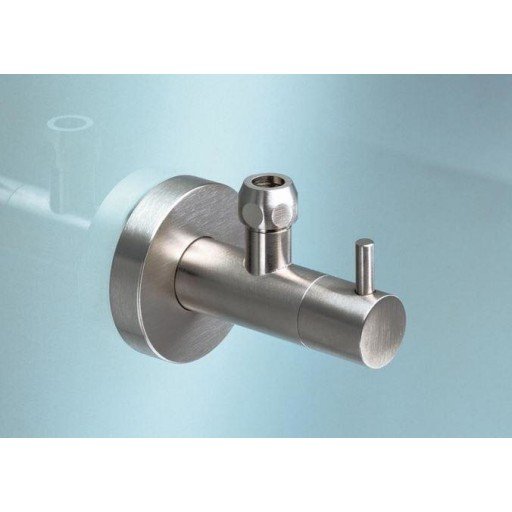 Vola S10 Stopventil m/dekkkappe 1/2" x 10 mm 3/8" nippel Messing natur