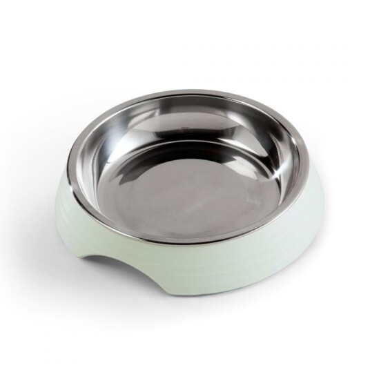 Basic Meow Melamine Ripple Katteskål Mint Basic Meow Melamine Ripple Katteskål Mint