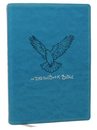 The Sketchbook Bible: The Complete Bible with Hundreds of Illustrations NKJV Teal Leathersoft Red Letter Comfort Print