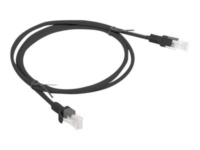 Lanberg Koblingskabel Rj-45 Hann Til Rj-45 Hann 1 M 5.4 Mm Utp Cat 6 Flertrådet Uten Hindringer Formstøpt Svart Ral 9004