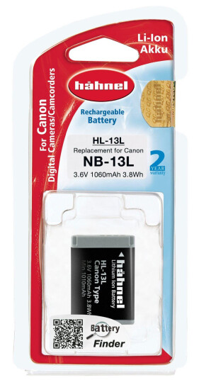 Hähnel HL-13L Li-Ion Batteri for Canon - 1060mAh Hähnel HL-13L Li-Ion Batteri for Canon - 1060mAh