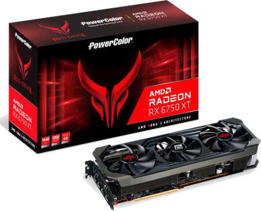 PowerColor Radeon RX 6750 XT Red Devil 12GB GDDR6 - 12GB GDDR6 RAM - Grafikkort
