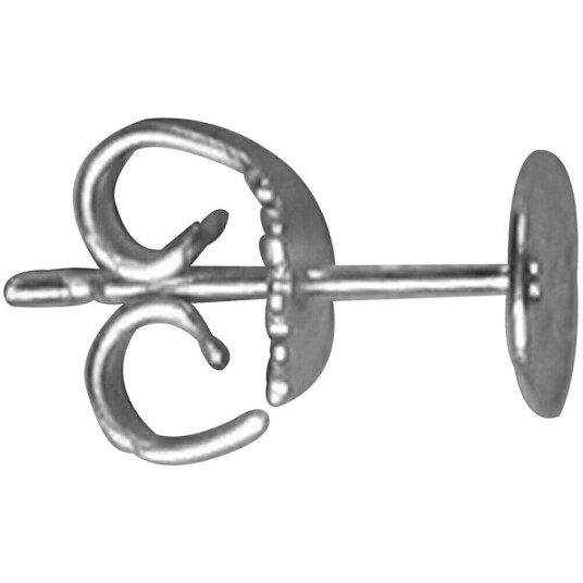 Creativ Company Ørestik, L: 13 Mm, Forsølvet, 100 Stk./ 1 Pk.