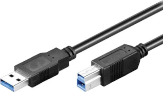 Pro USB 3.0 A til B Kabel 0,25 m - Svart
