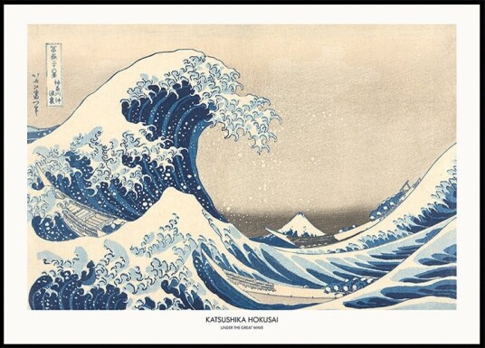 Under The Great Wave Plakat Plakat / 21x30cm Under The Great Wave Plakat Plakat / 21x30cm