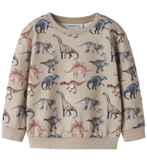Name It Collegegenser   NmmHimi   Ren kasjmir   Name It   4 år 104   Collegegenser Beige Brun