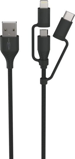 Ansmann 1700-0136 1,2 M Usb A Micro-Usb B 0,48 Gbit/S Sort