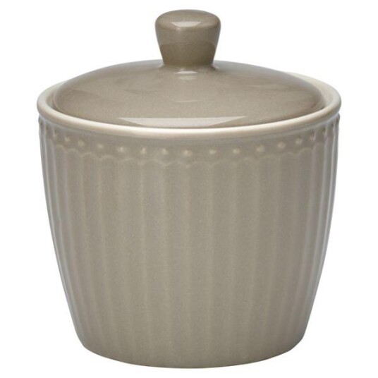 GreenGate Alice sukkerskål warm grey GreenGate Alice sukkerskål warm grey