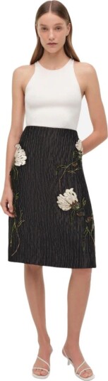 Simkhai Arla midi skirt US 8 sort dame Simkhai Arla midi skirt US 8 sort dame