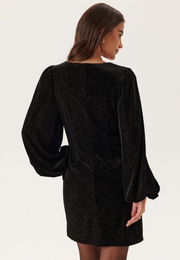 Bubbleroom Embellished Bow Dress Black XS Bubbleroom Embellished Bow Dress Black XS
