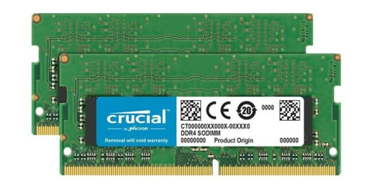 Crucial 32GB Kit DDR4 2400 MT/s 16GBx2 SODIMM 260p (0649528773418) Crucial 32GB Kit DDR4 2400 MT/s 16GBx2 SODIMM 260p (0649528773418)