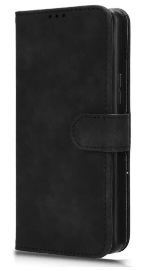 EIDERWOOD Asus Zenfone 11 Ultra Skinn Flip Deksel med Lommebok og Stativfunksjon - Svart