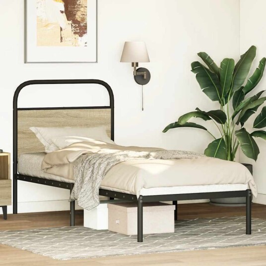 Hodegavl sonoma eik 75 cm stål og konstruert tre 8721158563781