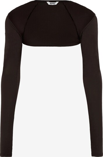 Monki Bolero Long Sleeve - BROWN DARK - XXS