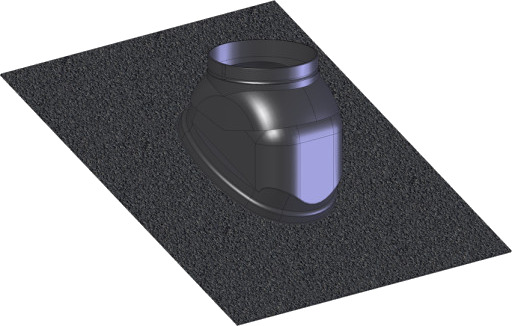Kierulff 80/125mm Metalbestos ConneXt-beslag 5-45° fleksibelt svart