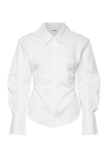 Monki Button Up Shirt   White   36