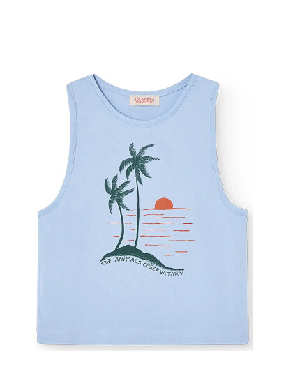 THE ANIMALS OBSERVATORY Frog Kid Tank Top Soft Blue - Blue - 2 Y