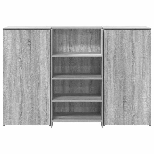 Resepsjonspult grå sonoma 155x50x103,5 cm konstruert tre Resepsjonspult grå sonoma 155x50x103,5 cm konstruert tre