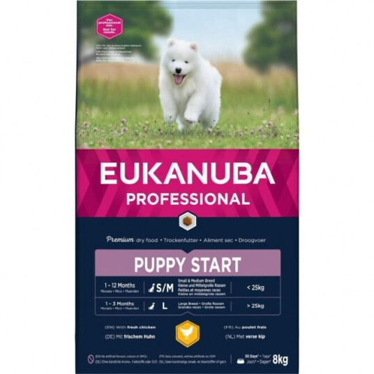 Eukanuba Valpefôr Tørrfôr med Kylling og Kalkun 8 kg