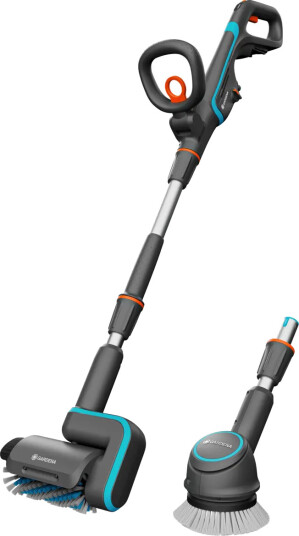 Gardena AquaBrush 14842-55 Terasserens 2 forskjellige børster, uten batteri og lader, Vanning