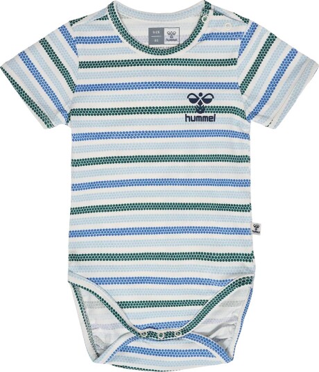 Hummel Body k/e hmlTorini Marshmallow Hummel 74 Kortermet body Blå Grønn Hvit