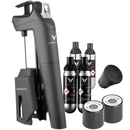 Coravin  Timeless three+ vinkonserveringssystem 5 deler svart