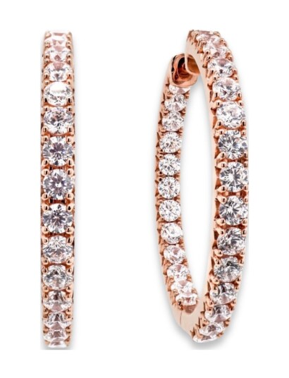 MARMARA STERLING Goldplated Hoop Earrings |Rosa |One Size