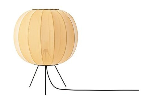 Made By Hand Knit-Wit Round Gulvlampe Gul Lav Ø45