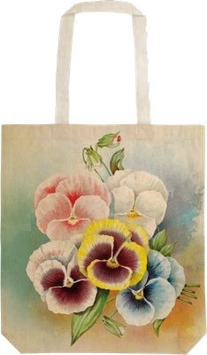 Handlenett Sköna Ting Pastel spring pansy Handlenett Sköna Ting Pastel spring pansy