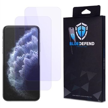 BlueDefend iPhone 11 Pro Max Anti Blue Light Skjermbeskyttere Beskyttelsesglass 2 stk.