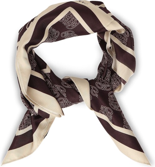 Dante6 Dante6 Monogram  Printed Scarf   DARK PLUM   One Size