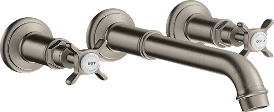 Axor Montreux 3-hulls Servantbatteri Tutlengde 165-225 mm, Rustfritt Stål