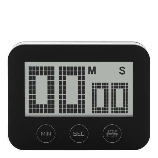 BENGT EK Digital timer stål 60 min svart BENGT EK Digital timer stål 60 min svart