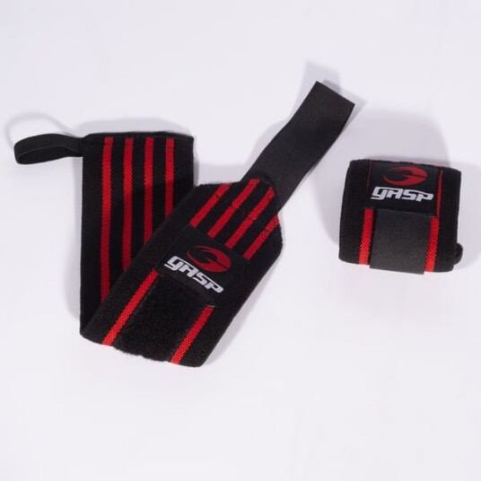 Hardcore Wrist Wraps Black/Red / OS