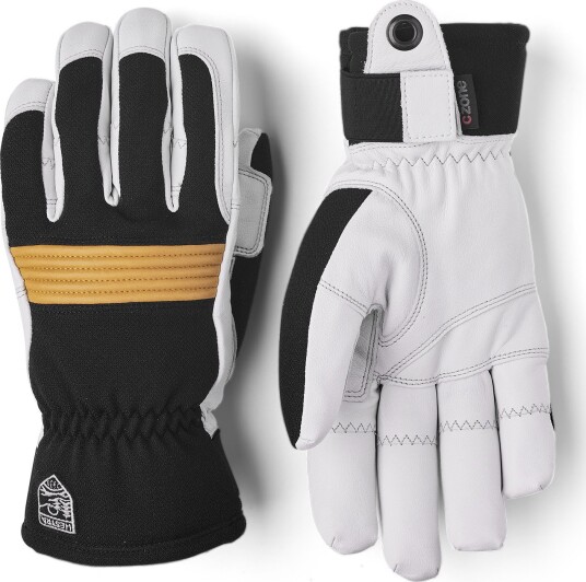 Hestra Couloir 5 Finger Black/Off White Black/Offwhite 10