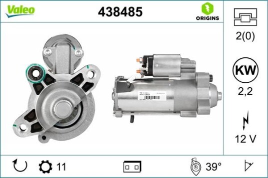 Starter VALEO 438485 Starter VALEO 438485