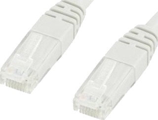 Nettverkskabel UTP Cat6 patchkabel 0,5m, hvit