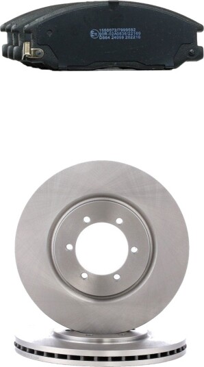 Bremseskiver og -klosser RIDEX 3405B2679